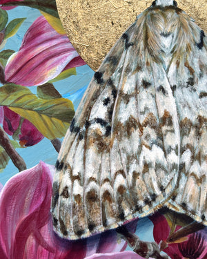 spongy moth painting detail