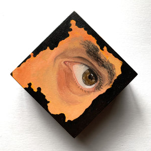 brown eye painting