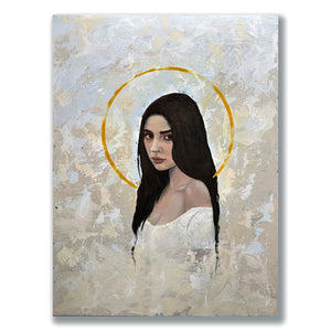 fascination woman portrait painting