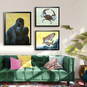 gorilla painting wall art