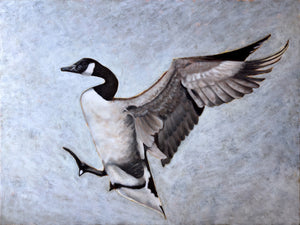 goose art print 3x4 crop