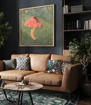 large mushroom wall art
