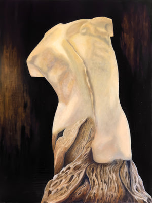 surreal figure painting by Danny Schreiber