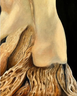 close up surreal figure painting by Danny Schreiber