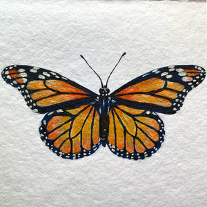 small monarch butterfly painting