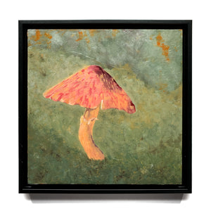 pink mushroom painting