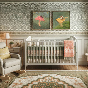 nursery art mushroom snailn