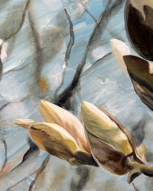 Reverberation magnolia painting detail
