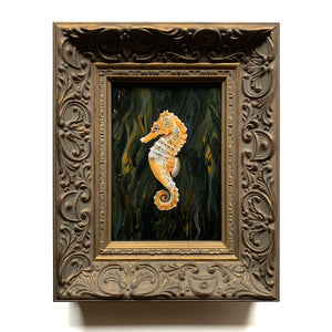 "Treasure" Seahorse Painting 7x5