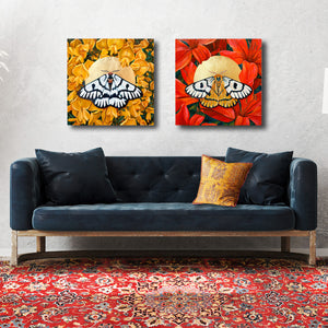 sheep moth gold leaf paintings