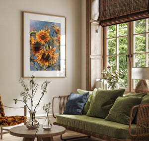 sunflowers art print wall art