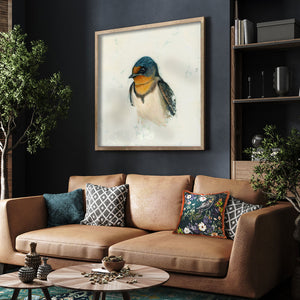 swallow bird art print large on wall