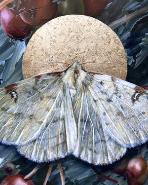 "To Nurture" Brimstone Moth Painting