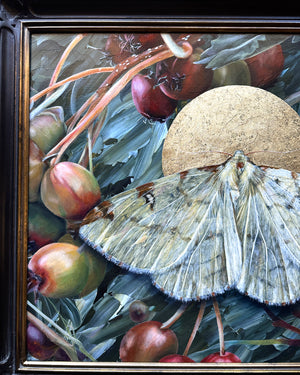 "To Nurture" Brimstone Moth Painting