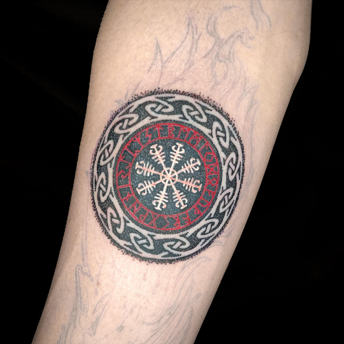 viking rune tattoo by Cass Brown