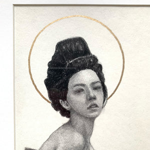 "3:15 AM Halo" Portrait Drawing