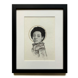 female portrait drawing