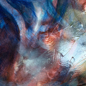 Tangled Tides emotional art colorful painting texture by aimee schreiber