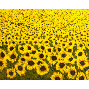 art with sunflowers print