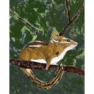 chipmunk art print