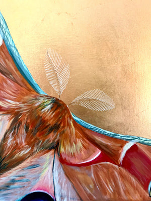 "Love (is not blind)" Polyphemus Moth Painting 48x48