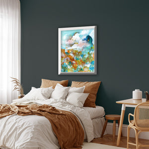 ethereal hillside landscape dreamscape bedroom wall art print