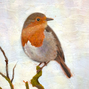 "Voyager" European Robin Painting