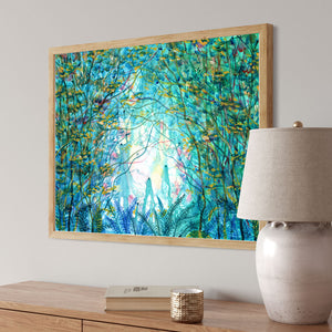 forest portal fine art landscape print framed wall art