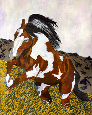 horse art print framed crop 1