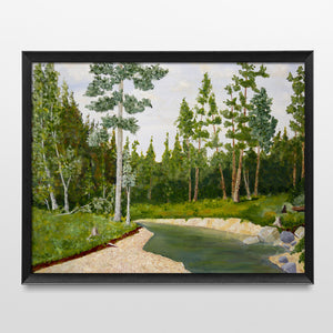 forest landscape art print framed