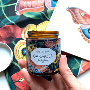 oakmoss sage candle gift set