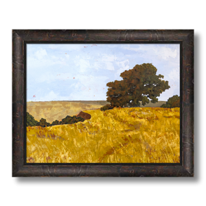 oak tree art print framed 14x11