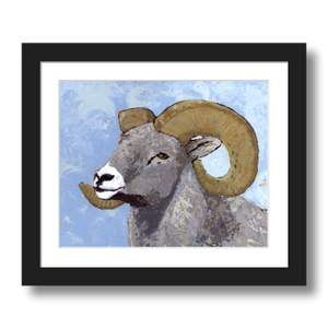 ram art print framed 8x10