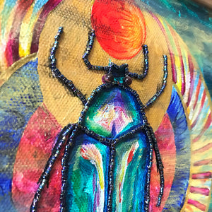 Tiger-Eyed Scarab by Aimee Schreiber