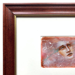 we are freedom and flight emotional art contemporary acrylic painting in wood frame detail by aimee schreiber