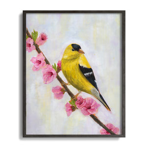 yellow bird goldfinch art print