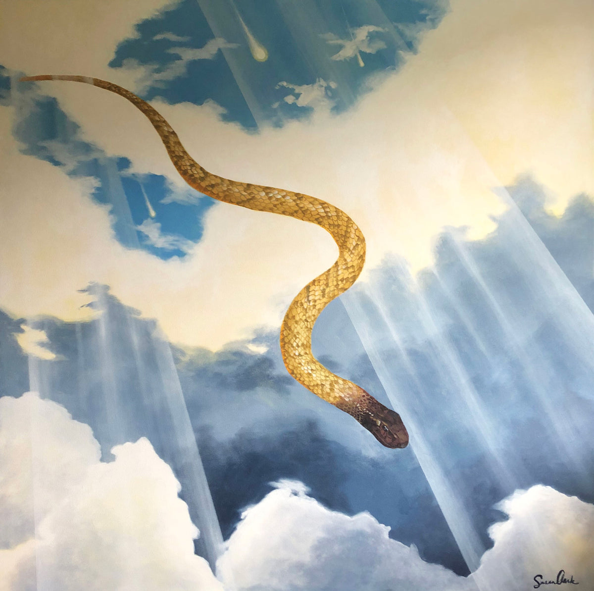 "Earth Welcomes the Snake" by Susan Clark