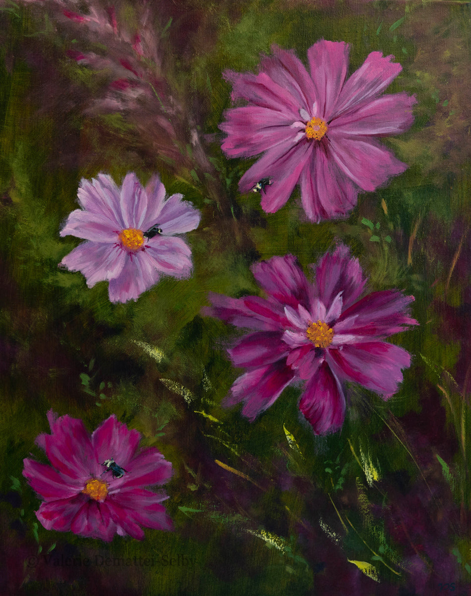 "Slumbering Bumble Bees" by Valerie Demattei-Selby