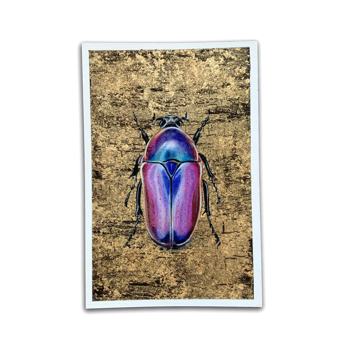 purple jewel beetle aether element painting
