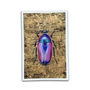 purple jewel beetle aether element painting