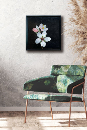 apple blossom painting on wall
