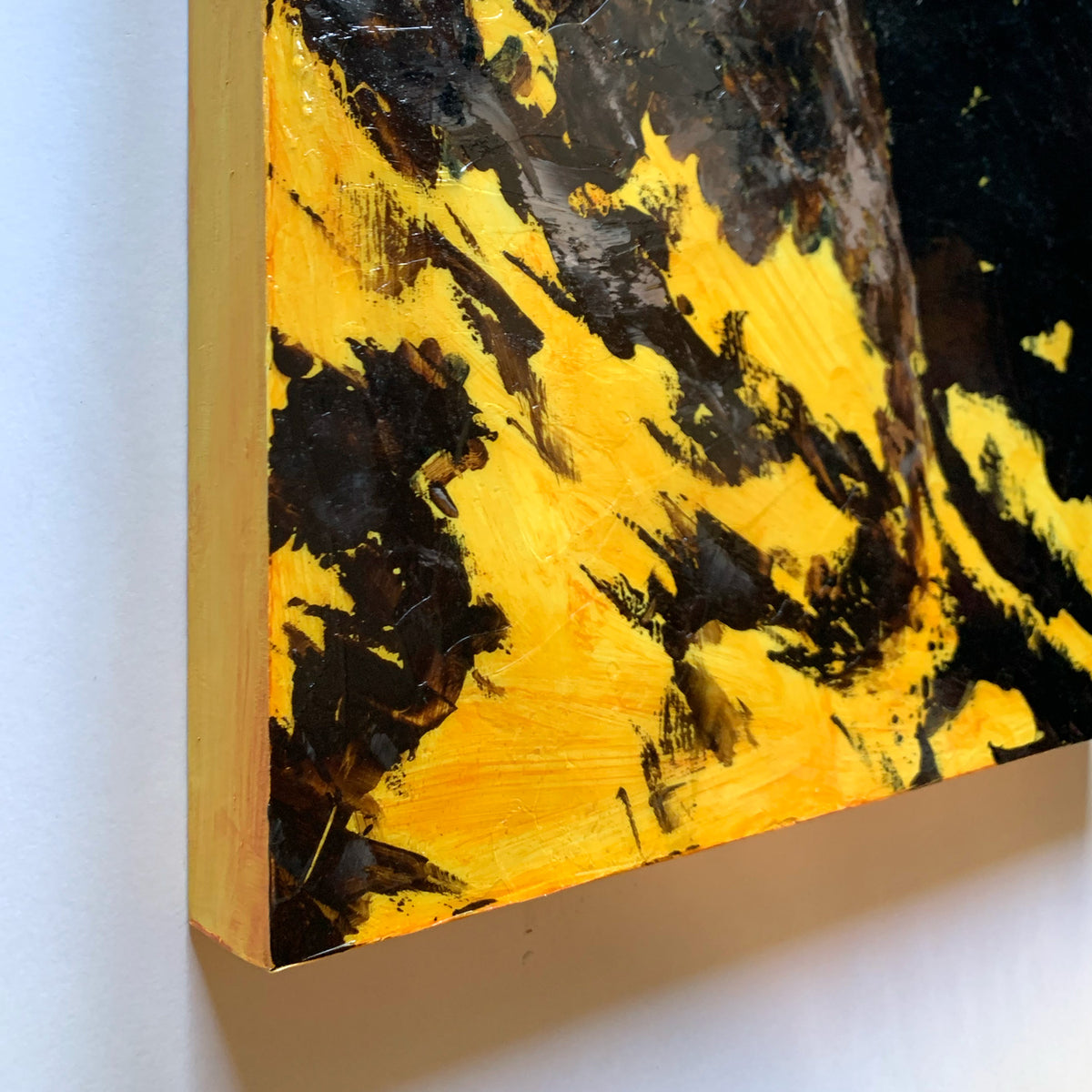 bald eagle painting &#39;Sentinel&#39; edge detail