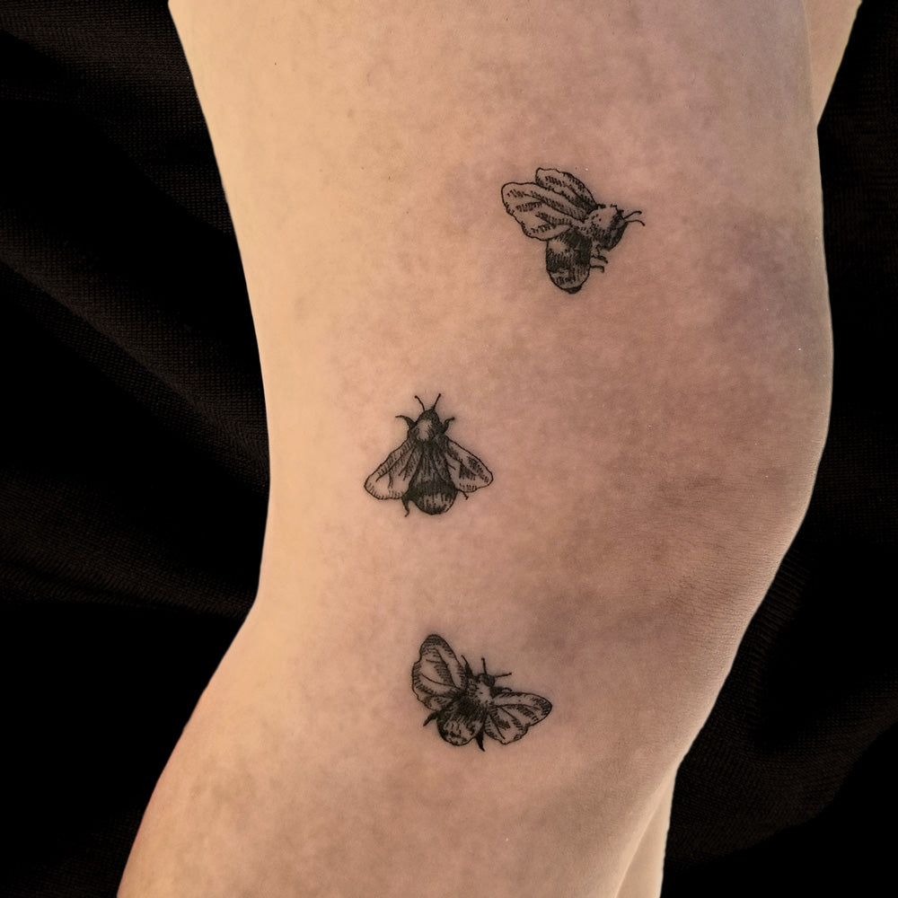 bees knees tattoo by Lydia