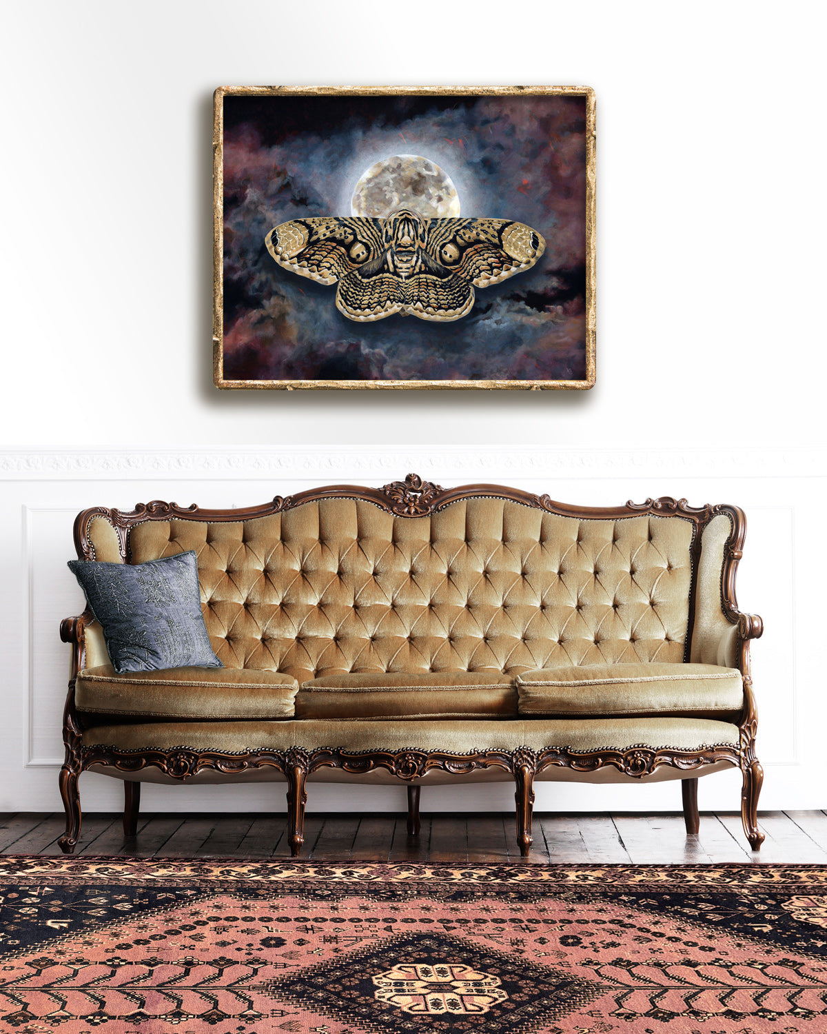 "Beyond" Wallich's Owl Moth Art Print