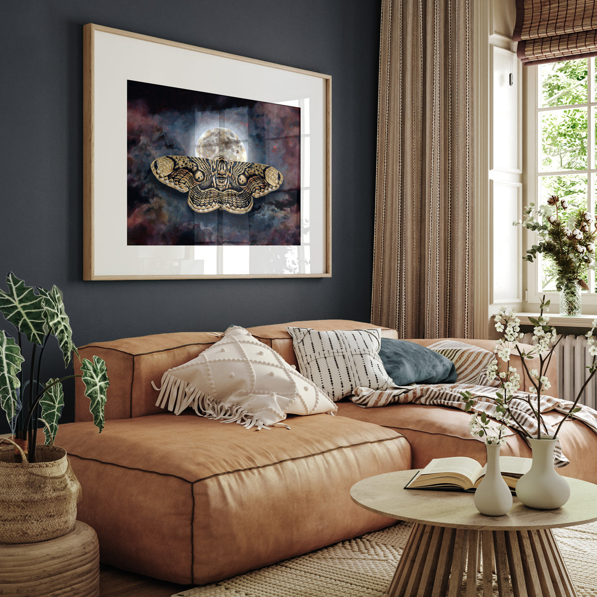 "Beyond" Wallich's Owl Moth Art Print
