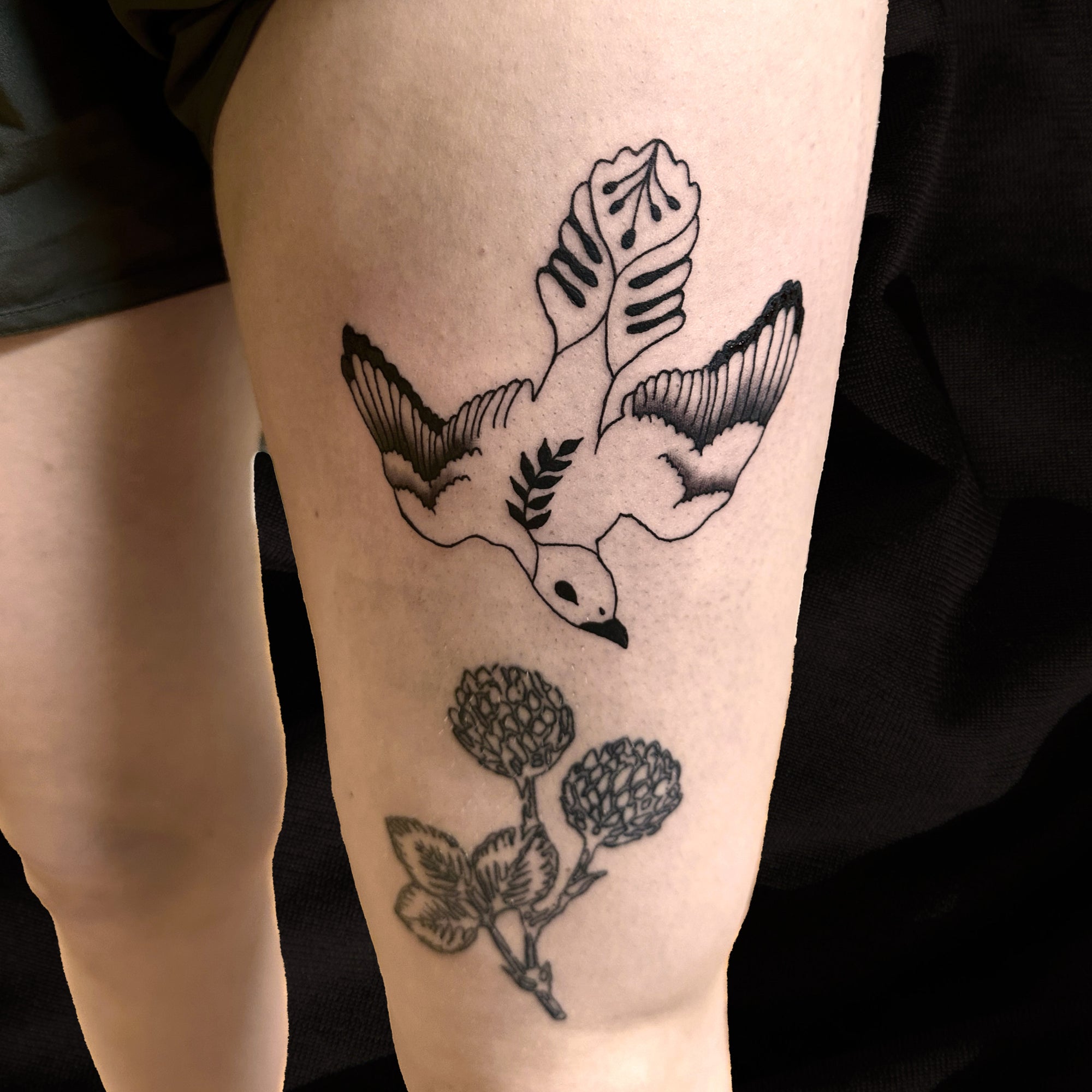 bird tattoo by Lydia Pitts