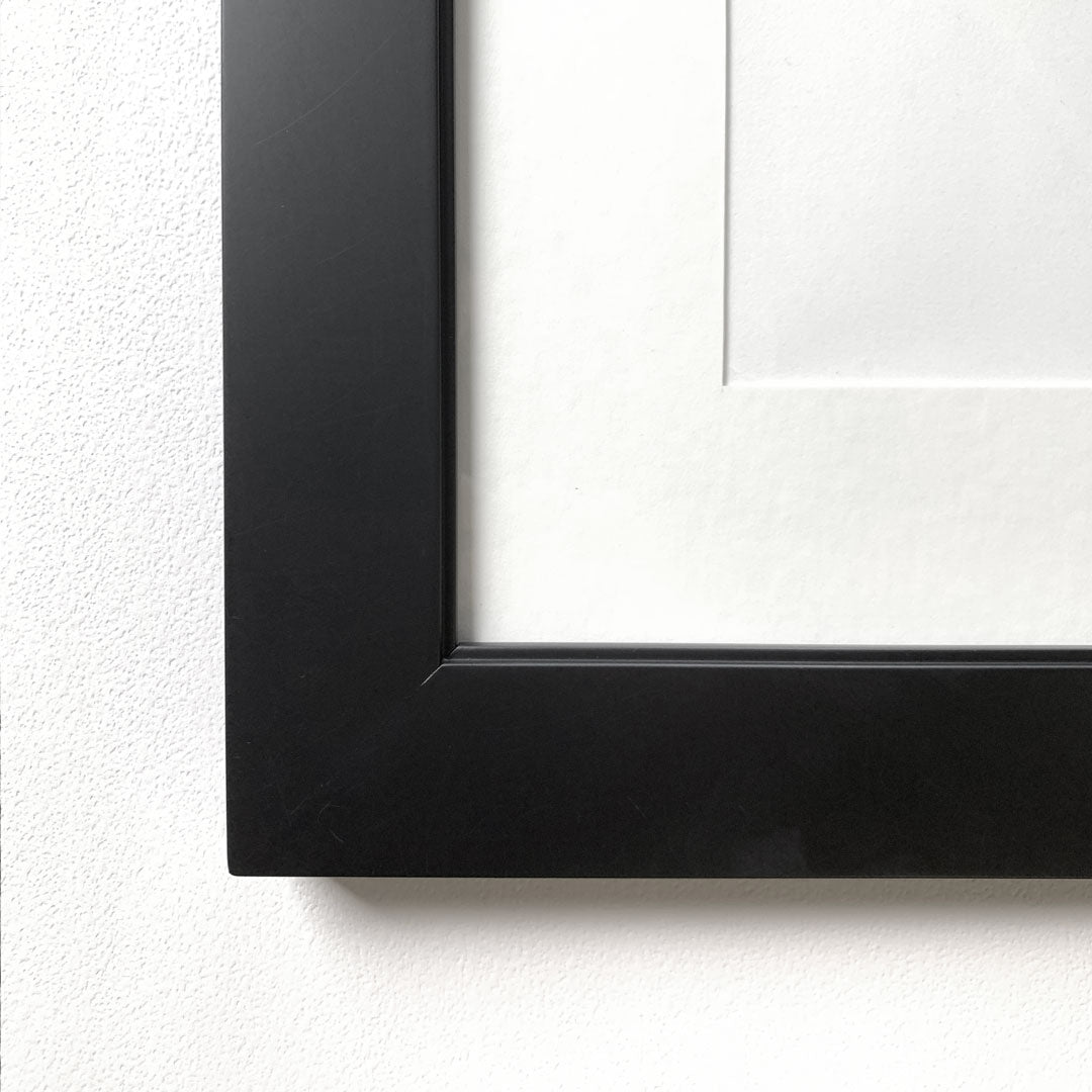 charcoal drawing black frame detail