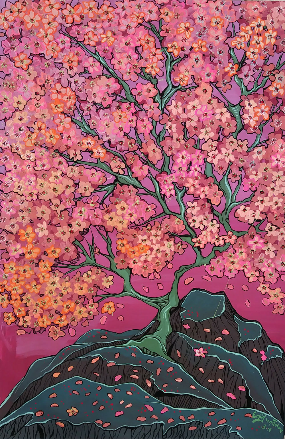 "Cherry Blossoms" by Emily von Flotow