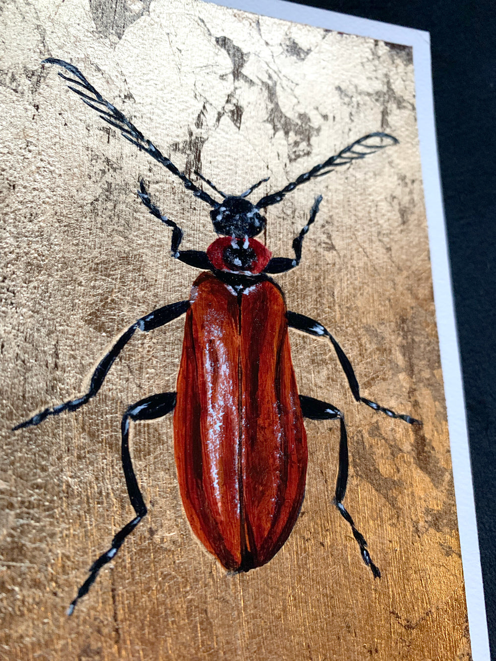 &quot;Fire Element&quot; Beetle Painting