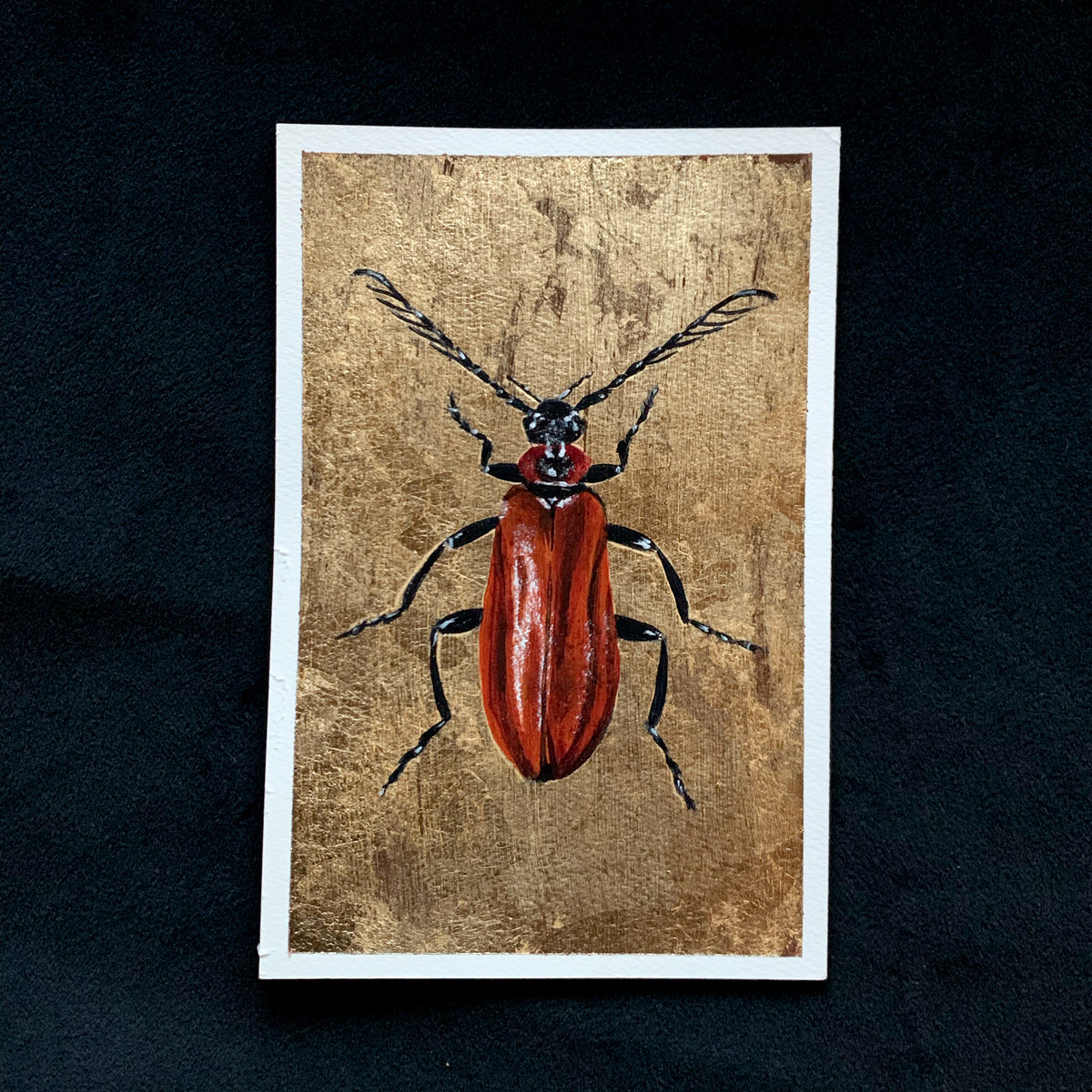 &quot;Fire Element&quot; Beetle Painting